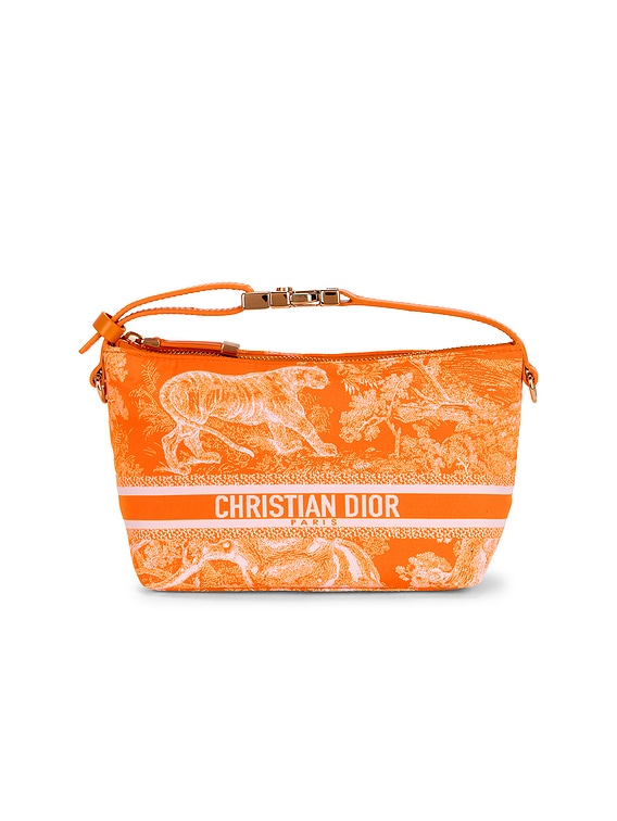 FWRD Renew Dior Toile De Jouy Diortravel Nomad Pouch in Orange | FWRD