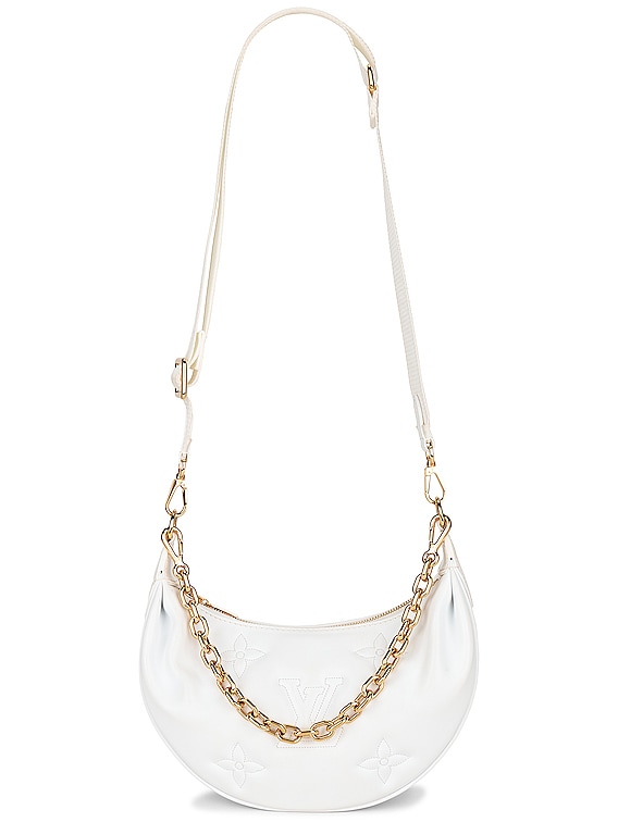 FWRD Renew Louis Vuitton Over The Moon Shoulder Bag in White