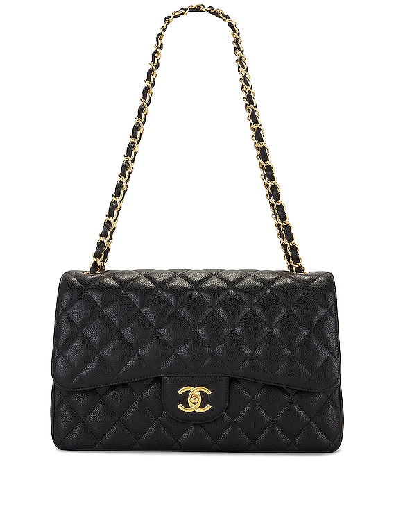 FWRD Renew Chanel Matelasse Shoulder Bag in Black