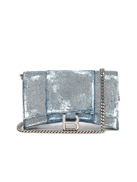 FWRD Renew Balenciaga Gossip Wallet On Chain Bag in Silver