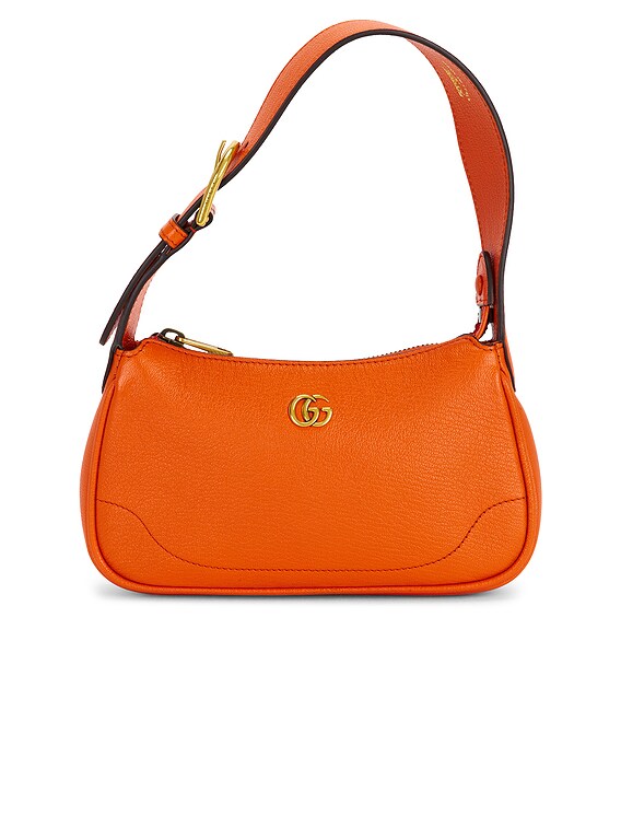 FWRD Renew Gucci Mini Aphrodite Shoulder Bag in Orange | FWRD