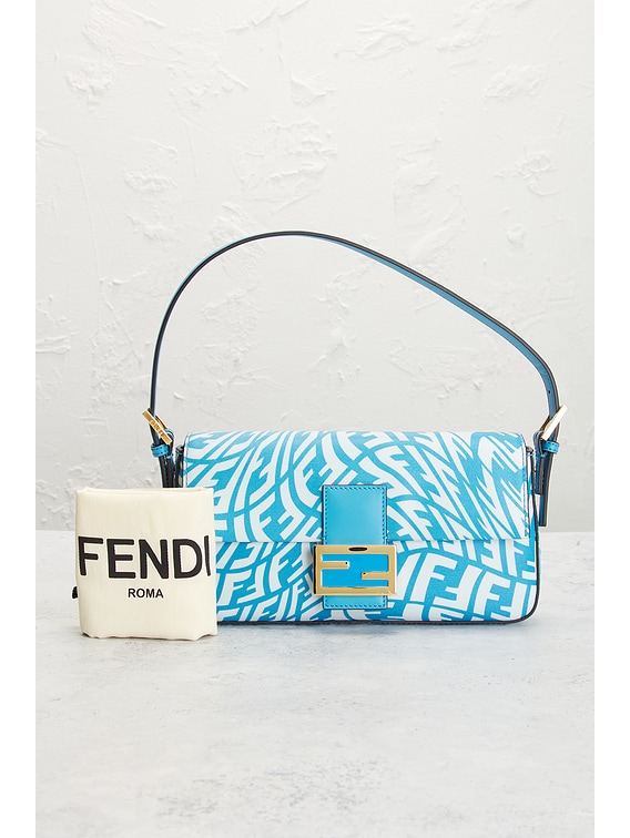 FWRD Renew Fendi X Sarah Coleman FF Vertigo Baguette in Blue | FWRD