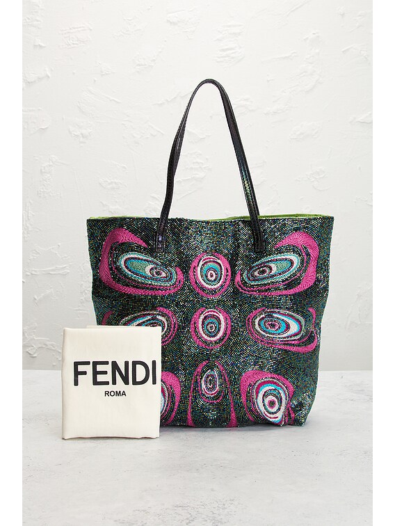 FWRD Renew Fendi Beaded Vintage Tote Bag in Multi | FWRD