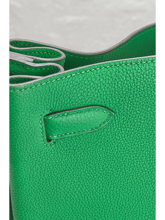 FWRD Renew Hermes Togo So Kelly 26 Shoulder Bag in Bambou Green | FWRD