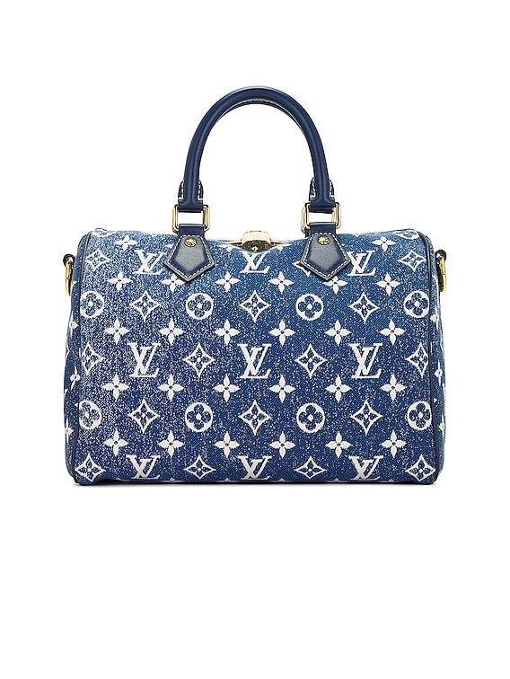 Louis Vuitton Speedy Bandouliere 25 Bag in Blue