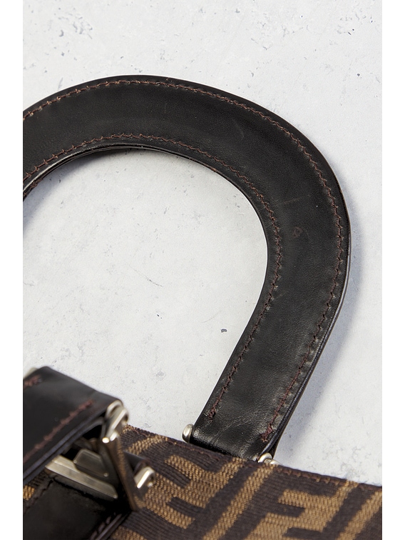 FWRD Renew Fendi Zucca Handbag in Brown | FWRD