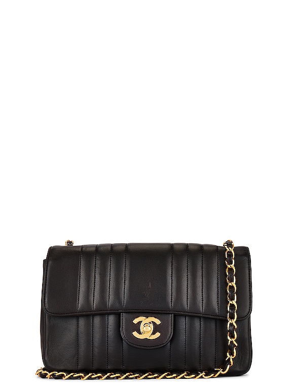 Chanel Small Mademoiselle Half Flap Shoulder Bag in Black