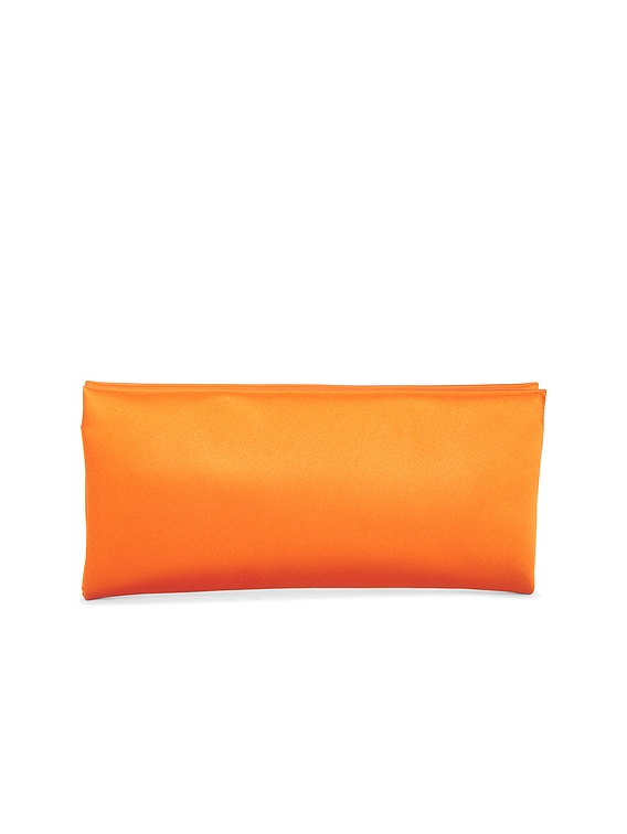 FWRD Renew Saint Laurent Supple Pochette in Orange | FWRD
