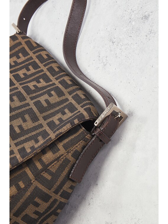 FWRD Renew Fendi Zucca Mama Forever Baguette Shoulder Bag in FWRD Renew Fendi Zucca Mama Forever Baguette Shoulder Bag in