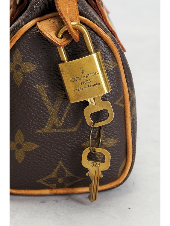 LOUIS VUITTON ミニバッグ ブラウン　ノベルティ FWRD Renew Louis Vuitton Monogram Mini Sac HL Speedy Handbag in