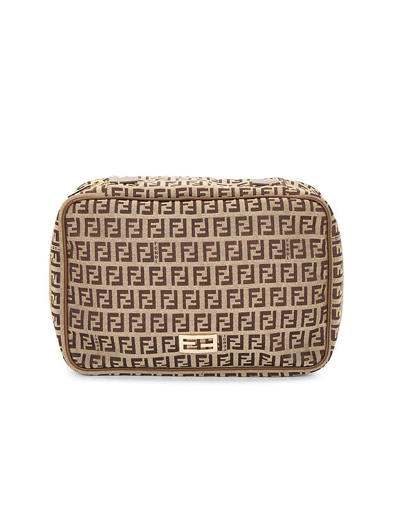 FENDIクワドロミニ FWRD Renew Fendi Zucchino Pouch in Brown | FWRD
