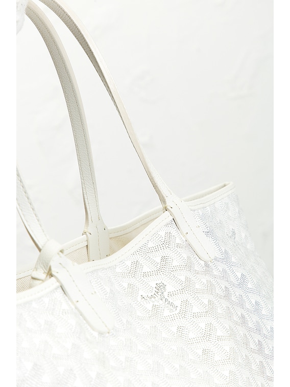 FWRD Renew Goyard Saint Louis PM Tote Bag in White | FWRD