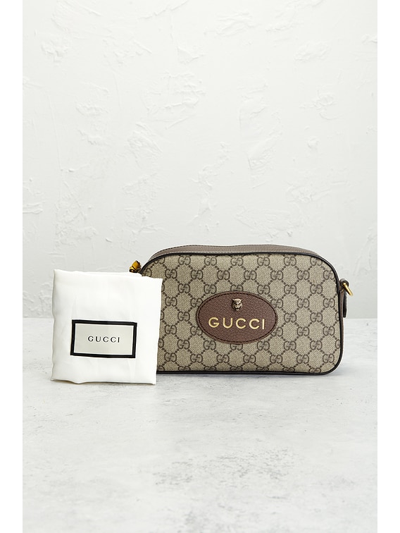 FWRD Renew Gucci Neo Vintage Messenger Bag in Brown | FWRD
