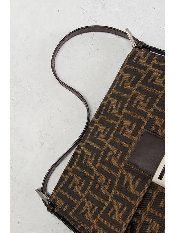 fendi zucca mama baguette tobacco Fendi Zucca Mama Forever Baguette Shoulder Bag