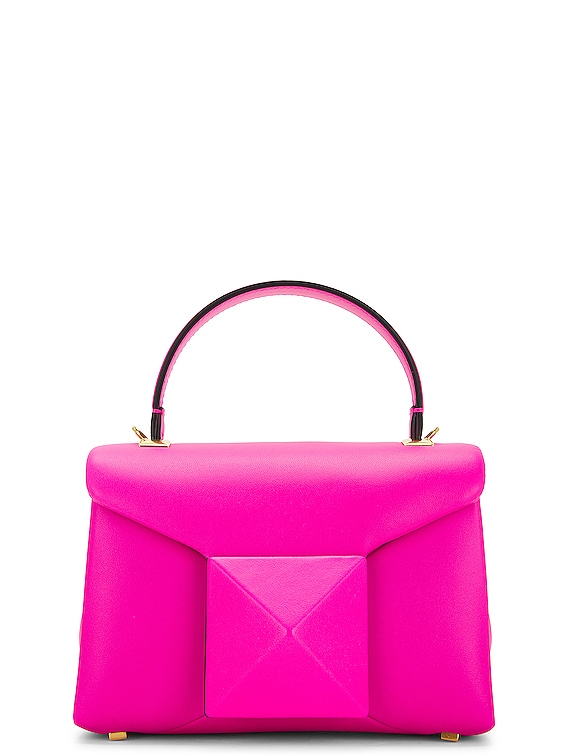 Valentino One Stud Mini Leather Shoulder Bag - Pink - Medium