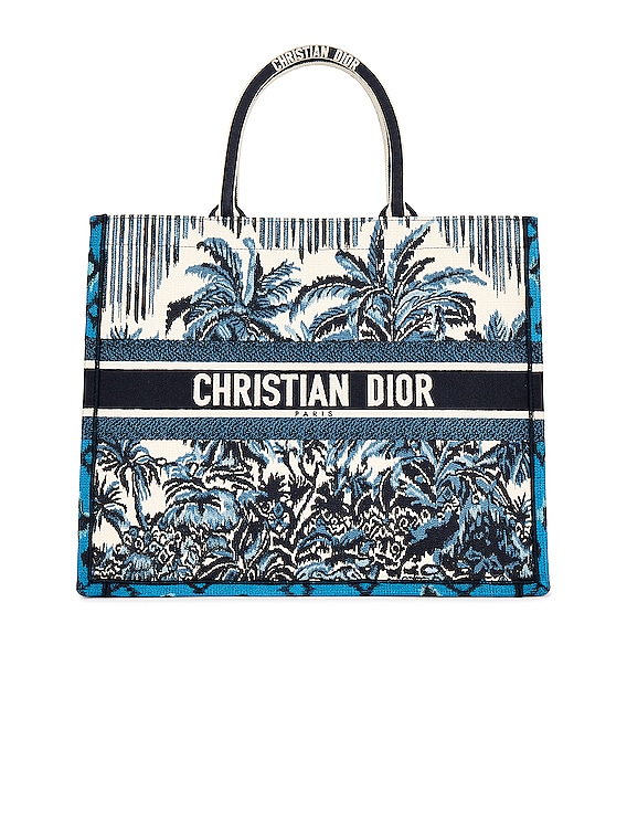 christian dior tote bag blue