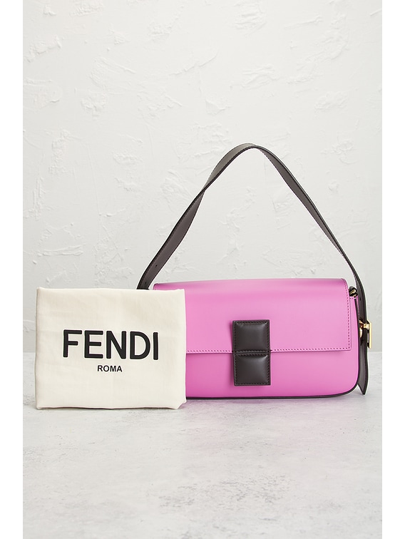 FWRD Renew Fendi X Stefano Pilati Twist Baguette Shoulder Bag in