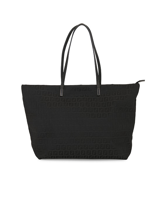 フォンテーヌ FWRD Renew Fendi Zucchino Tote Bag in Black | FWRD