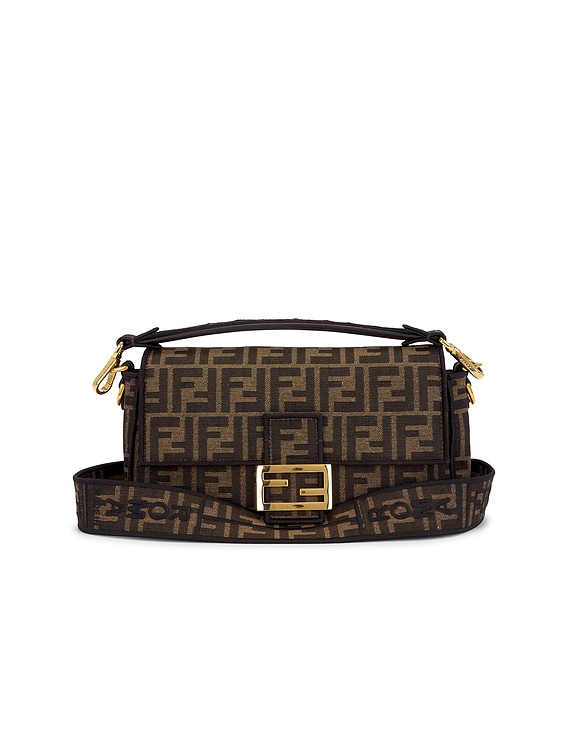 F660 フェンディ FENDI ショルダー ハンド ズッカ柄 ブラウン FF FWRD Renew Fendi FF 1974 Re-Edition Baguette Shoulder Bag in