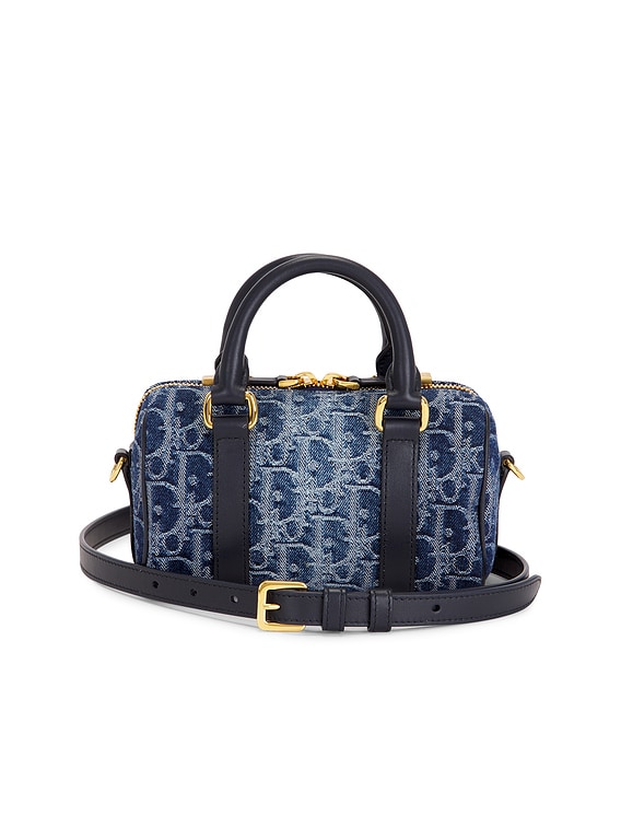 【希少】Dior フライトライン ムートン ショルダー FWRD Renew Dior Oblique Denim Nano Groove Convertible Bowling Bag