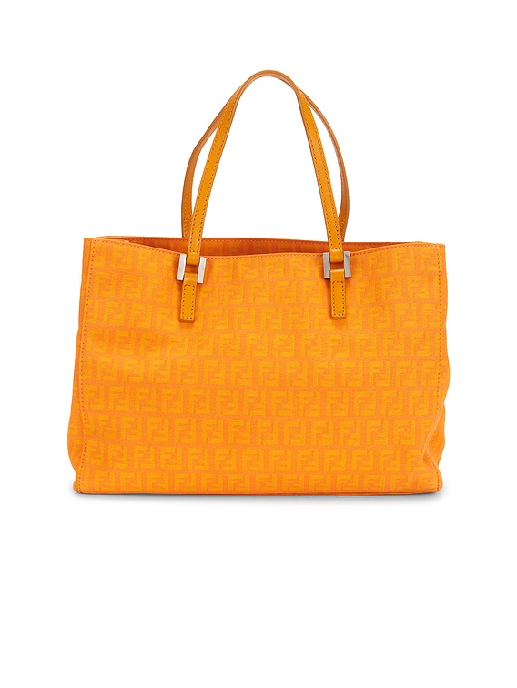FWRD Renew Fendi Zucchino Tote Bag in Orange | FWRD FWRD Renew Fendi Zucchino Tote Bag in Orange | FWRD