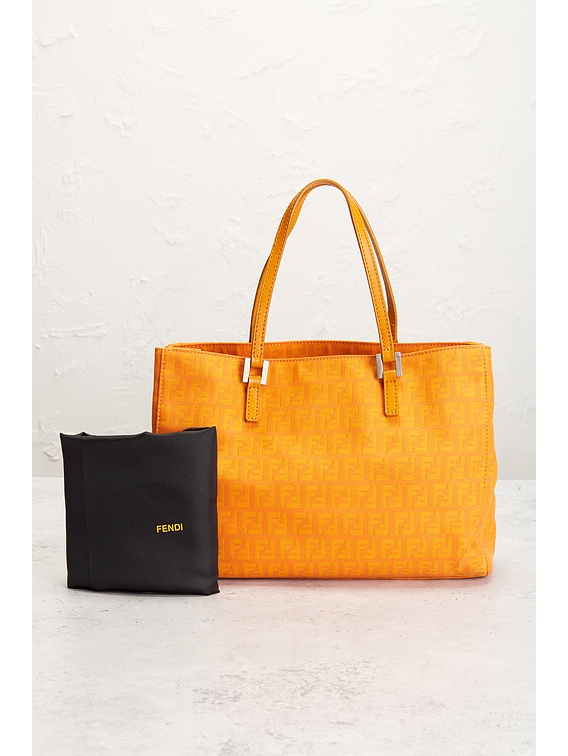 FWRD Renew Fendi Zucchino Tote Bag in Orange | FWRD FWRD Renew Fendi Zucchino Tote Bag in Orange | FWRD