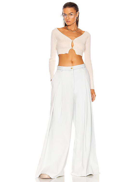 Front Pleat Wide Leg Pant