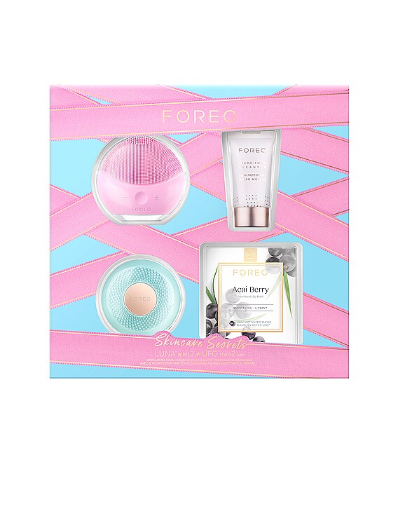 FOREO Luna Mini 2 + UFO Mini 2 Set in Pearl Pink & Mint | FWRD
