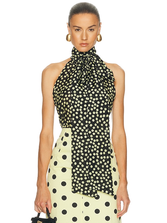 Françoise Susan Top in Polka Dot | FWRD