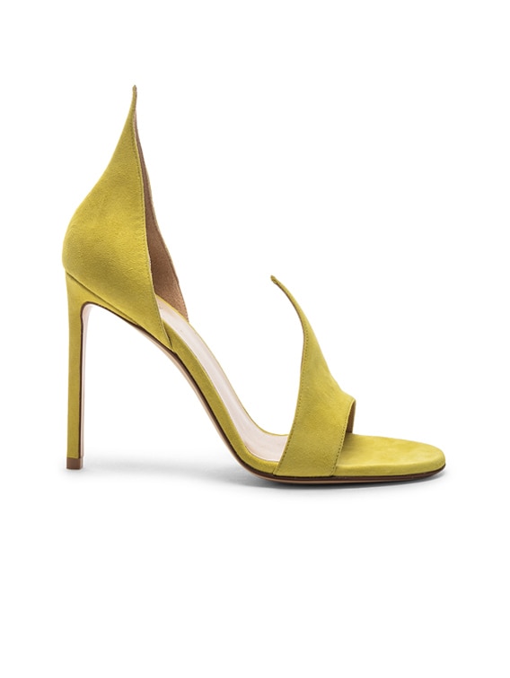 FRANCESCO RUSSO Flame Heels in Lime | FWRD