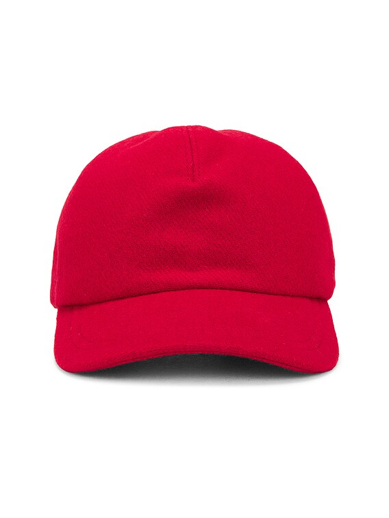 Gabriela Hearst Zed Baseball Hat in Scarlet Red | FWRD