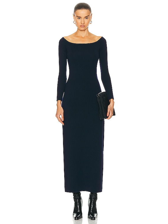 Gabriela Hearst Selwyn Dress in Navy | FWRD
