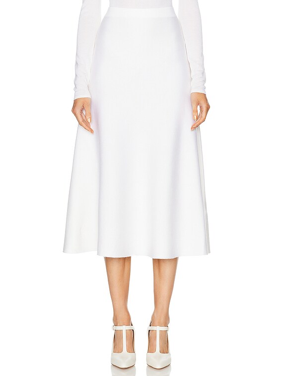 Gabriela Hearst Freddie Skirt in Ivory | FWRD