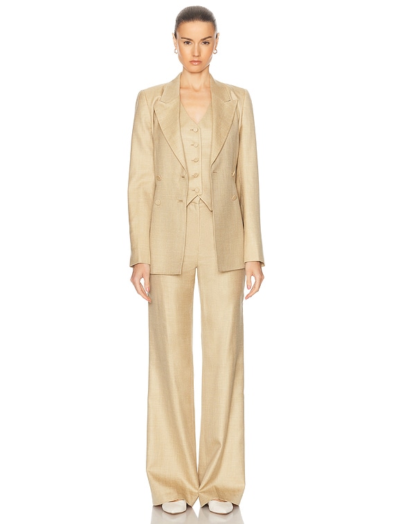 Gabriela Hearst Coleridge Vest in Hay | FWRD