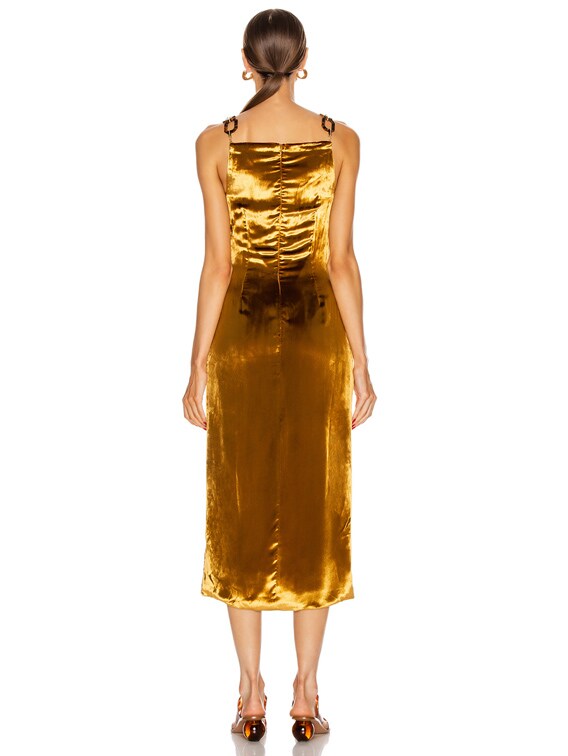 Cult Gaia Mina Dress in Gold | FWRD