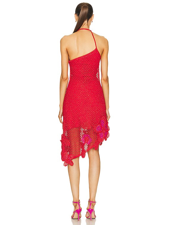 Cult Gaia Kourtney Crochet Dress in Amanita | FWRD