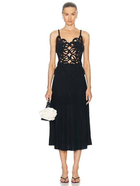 knit dress suspender Sexy hollow knitted beach dress with suspenders – Global Fashions GC main image 0