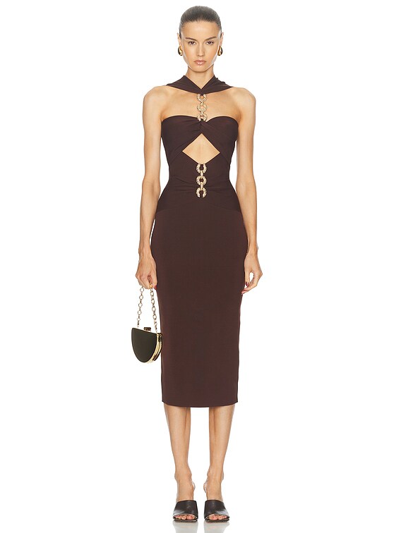 Cult Gaia Cristos Knit Dress in Java