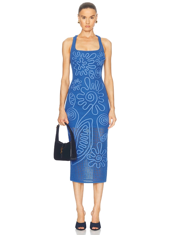 Cult Gaia Nissa Knit Dress in Capri | FWRD