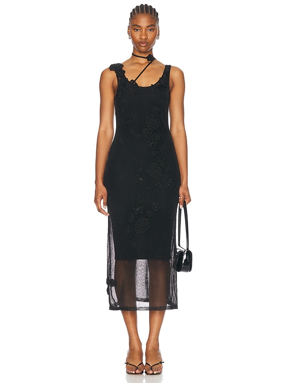 Cult Gaia Pemma Knit Dress in Black | FWRD