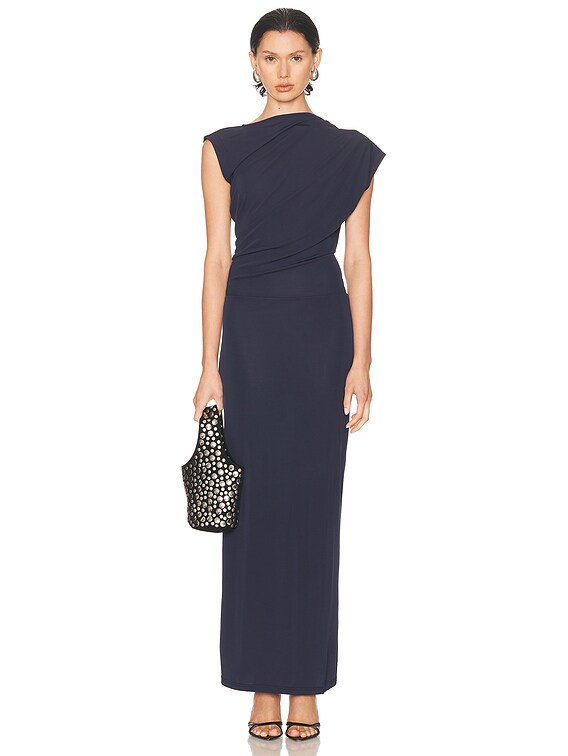 Cult Gaia Jona Dress in Deep Lake | FWRD