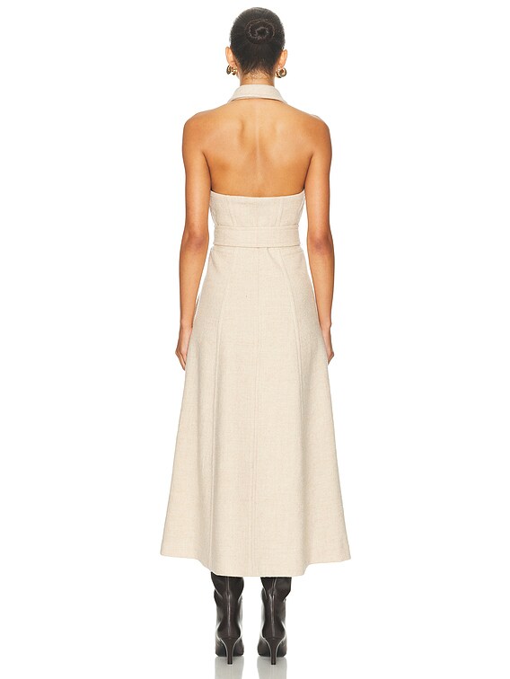 cult gaia beige dress Cult Gaia - Chrysta Knit Dress