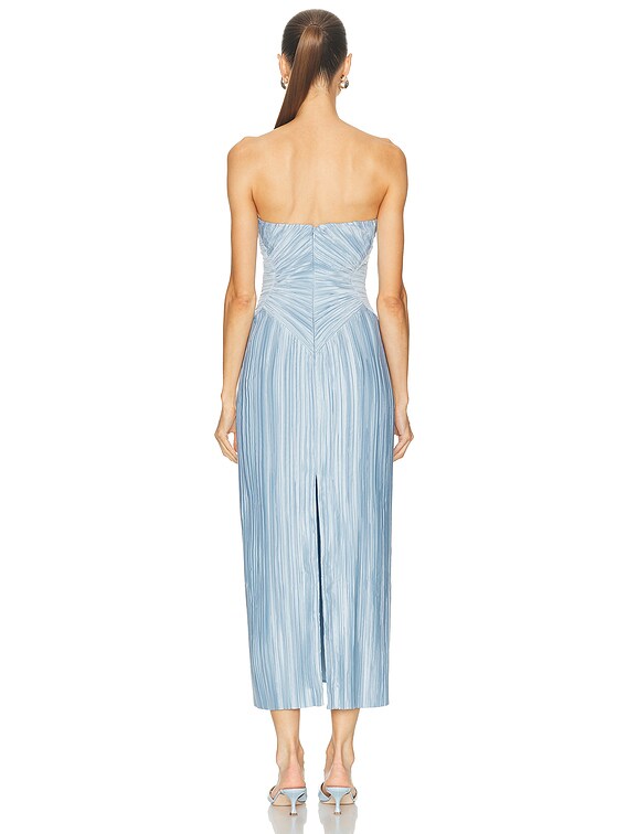 farfetch bridesmaid dresses Costarellos - Colette Lurex Georgette Halterneck Gown