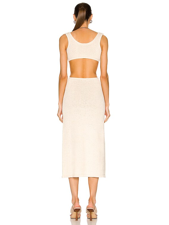 Cult Gaia Bank Knit Dress in Off White | FWRD Cult Gaia Bank Knit Dress in Off White | FWRD