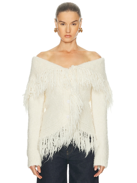 Cult Gaia Michelle Cardigan in Cream | FWRD