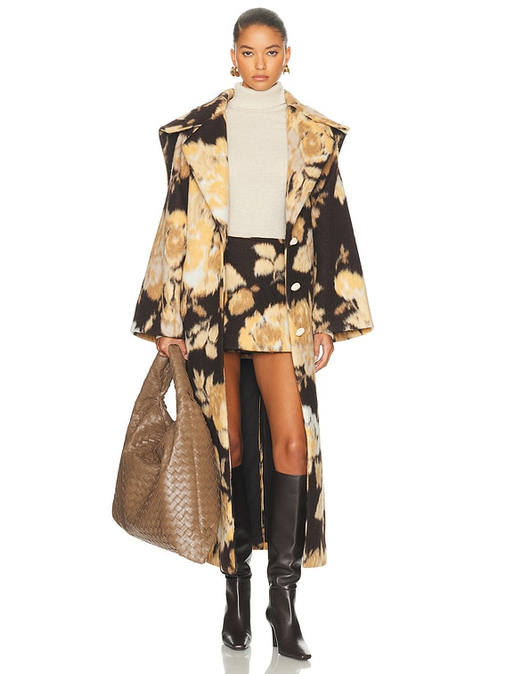 Cult Gaia Linden Coat in Wheat Multi | FWRD