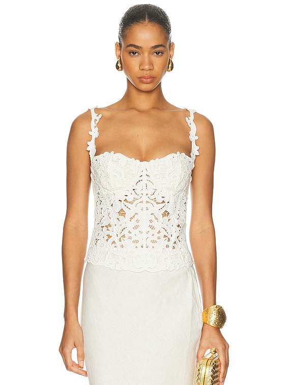 Cult Gaia Zaire Top in Off White | FWRD