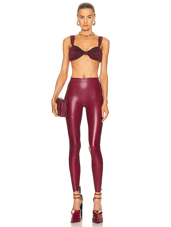 Cult Gaia Ulla Top in Maroon Peak FWRD