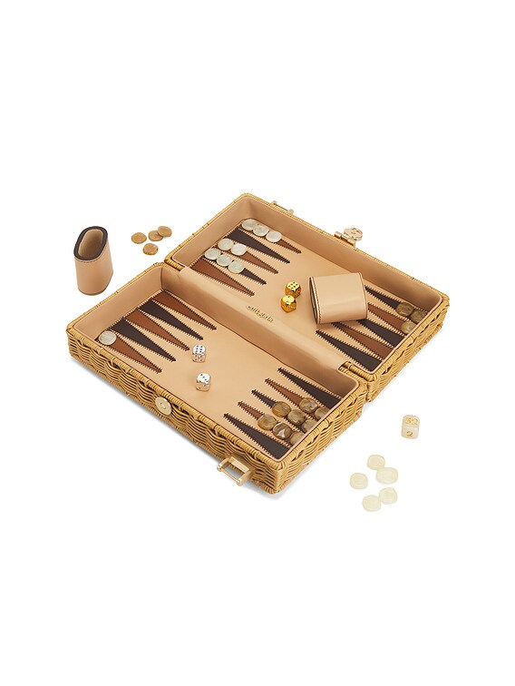 Cult Gaia The Backgammon Clutch in Natural | FWRD