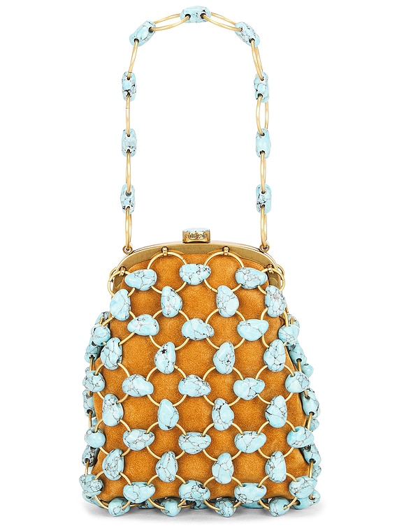Cult Gaia Brielle Wristlet Bag in Ibiza Turquoise | FWRD